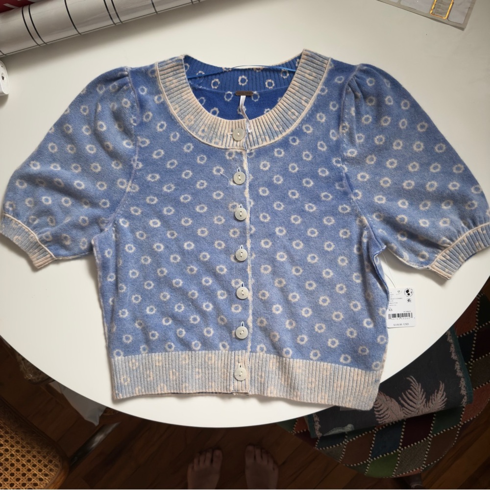 Free People Isla Pattern Cardi- NWT size XS